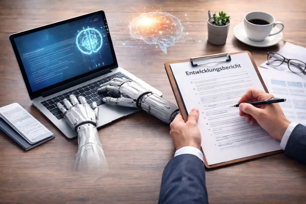 Kann KI einen Entwicklungsbericht ersetzen – Vergleich zwischen künstlicher Intelligenz und fachlicher Hilfeplanung